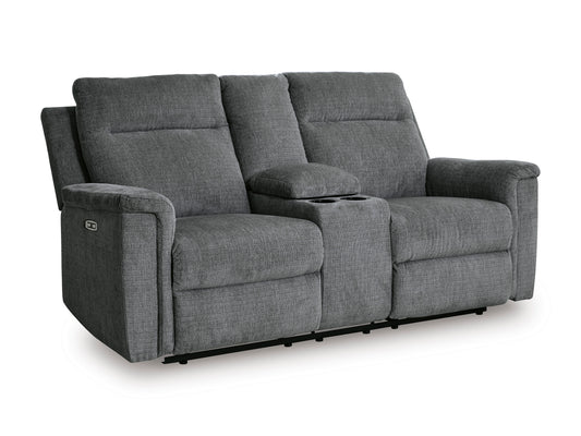 Barnsana Pwr Loveseat With Console