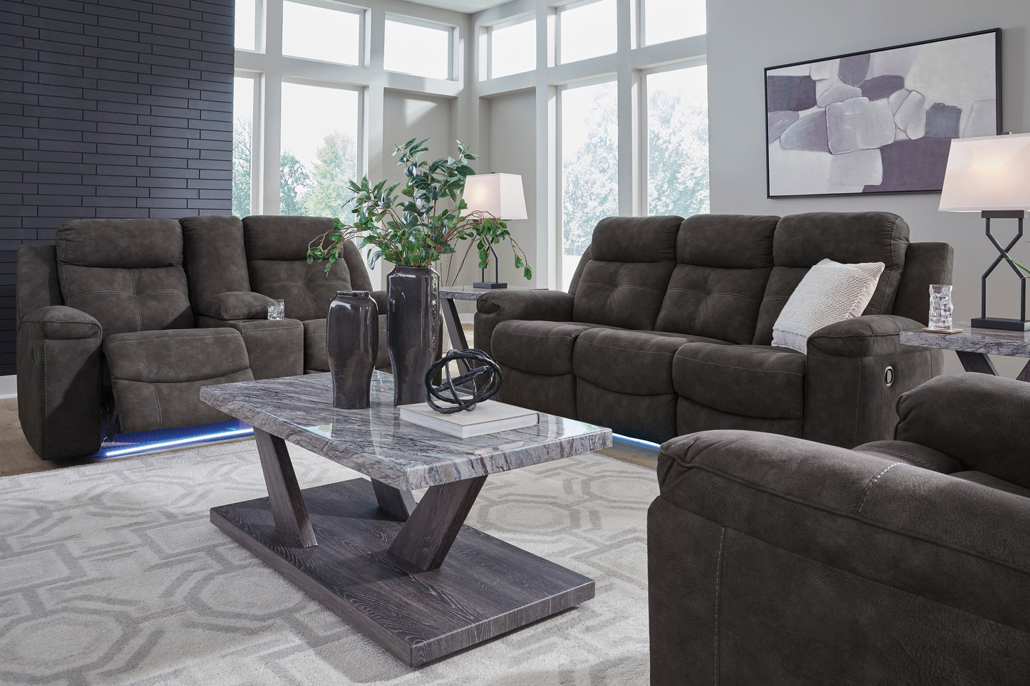 Brysonview Loveseat With Console
