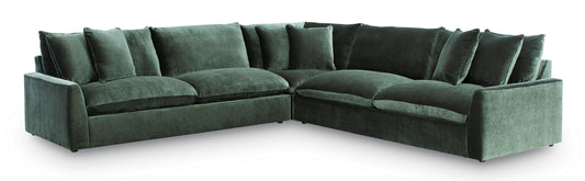 Carriage 3-piece Sectional Sofa Set