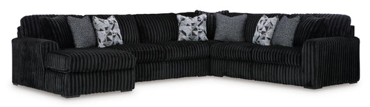 Midnight-Madness 4-piece Sectional Sofa Set