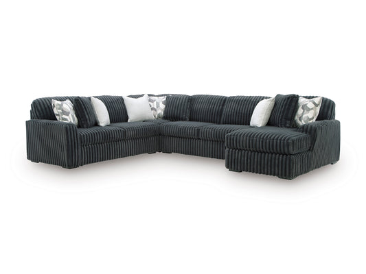 Midnight-Madness 4 piece Sectional Sofa Set