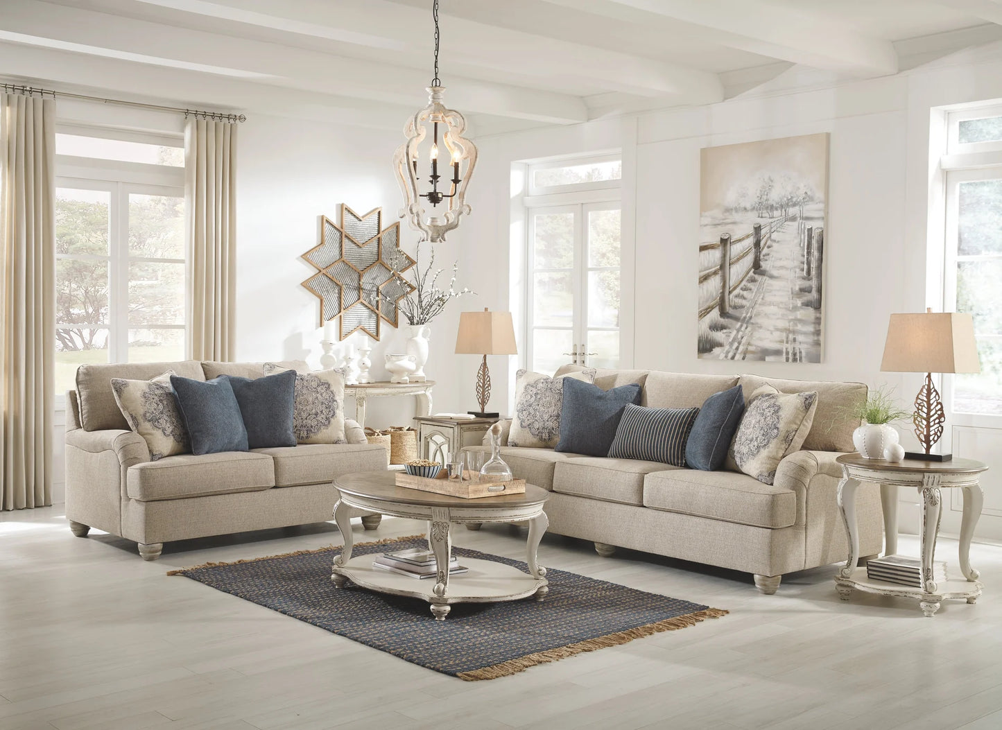 Realyn Coffee Table + 2 end table