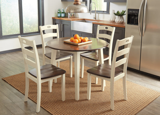 WOODANVILLE Dinning table set (Table+ 4 Chairs)