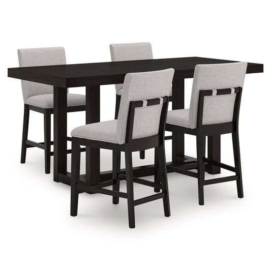 Neymorton Dinning table set (Table+ 4 barstool)