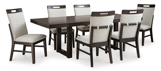 Neymorton Dinning table set (Table+ 6 chairs)