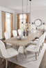 Jorlaina dining set with Table +8 chair