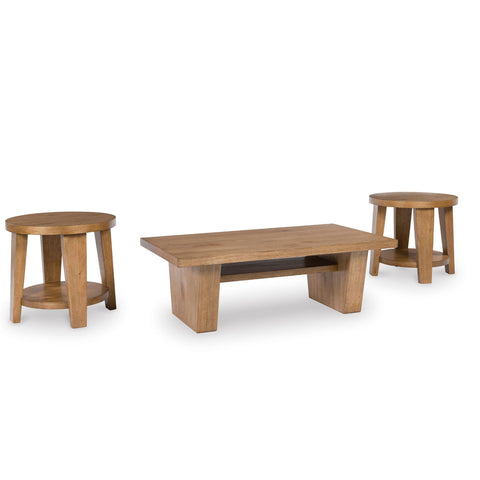 Kristiland Rectangular Cocktail Table + 2 end table