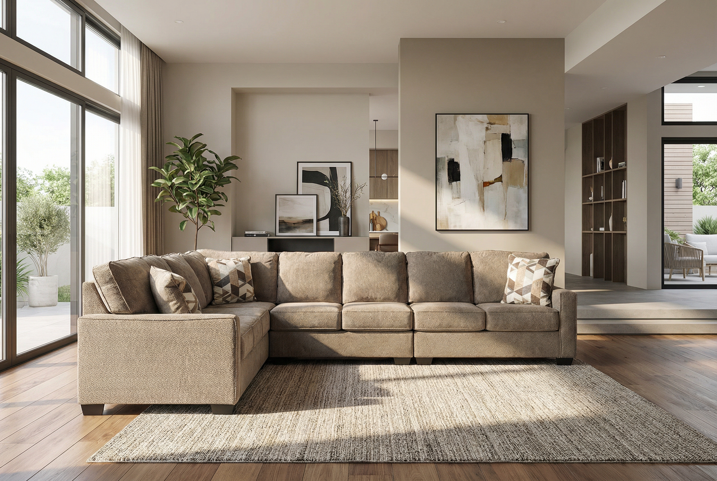 Savoy Luxe 4-piece Sectional Sofa Set
