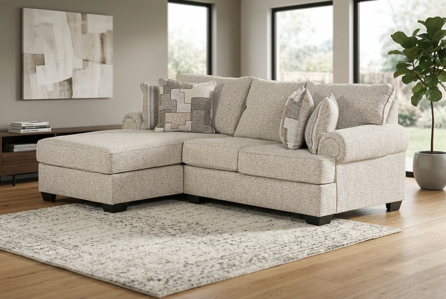 Veloura 2-piece Sectional Sofa Set