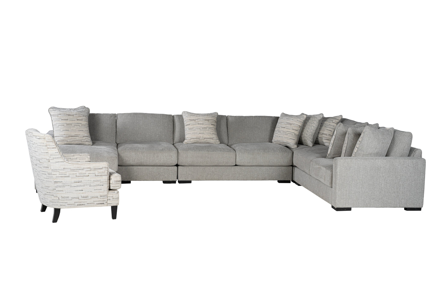 Zephen 5-piece Sectional Sofa Set + Accent Chair