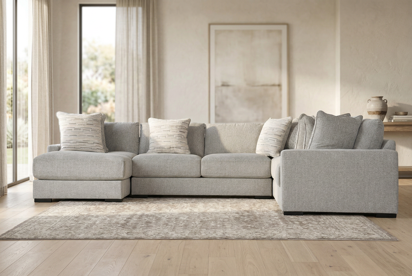 Zephen 4-piece Sectional Sofa Set