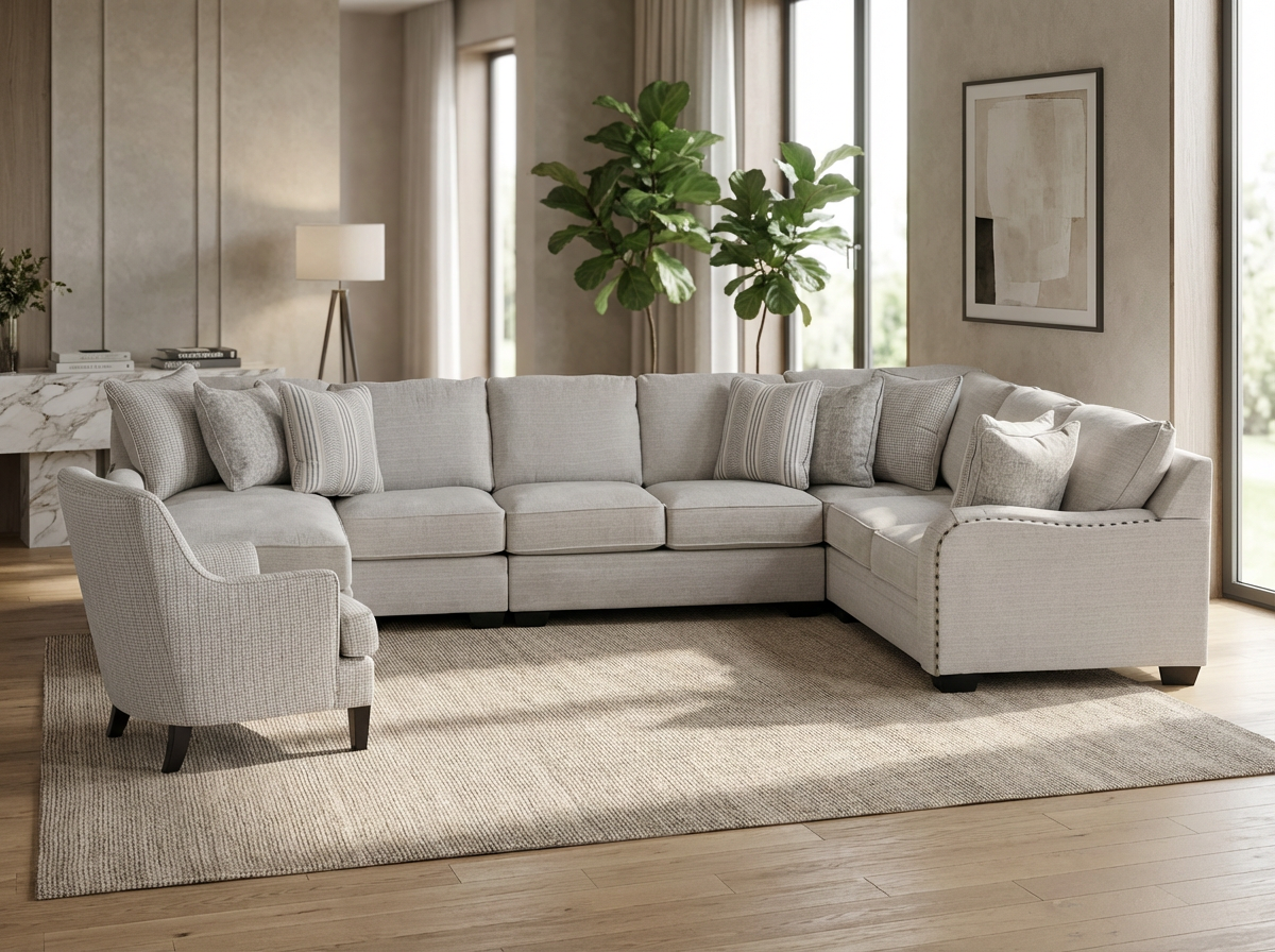 Rylix 5-piece Sectional Sofa Set + Accent Chair