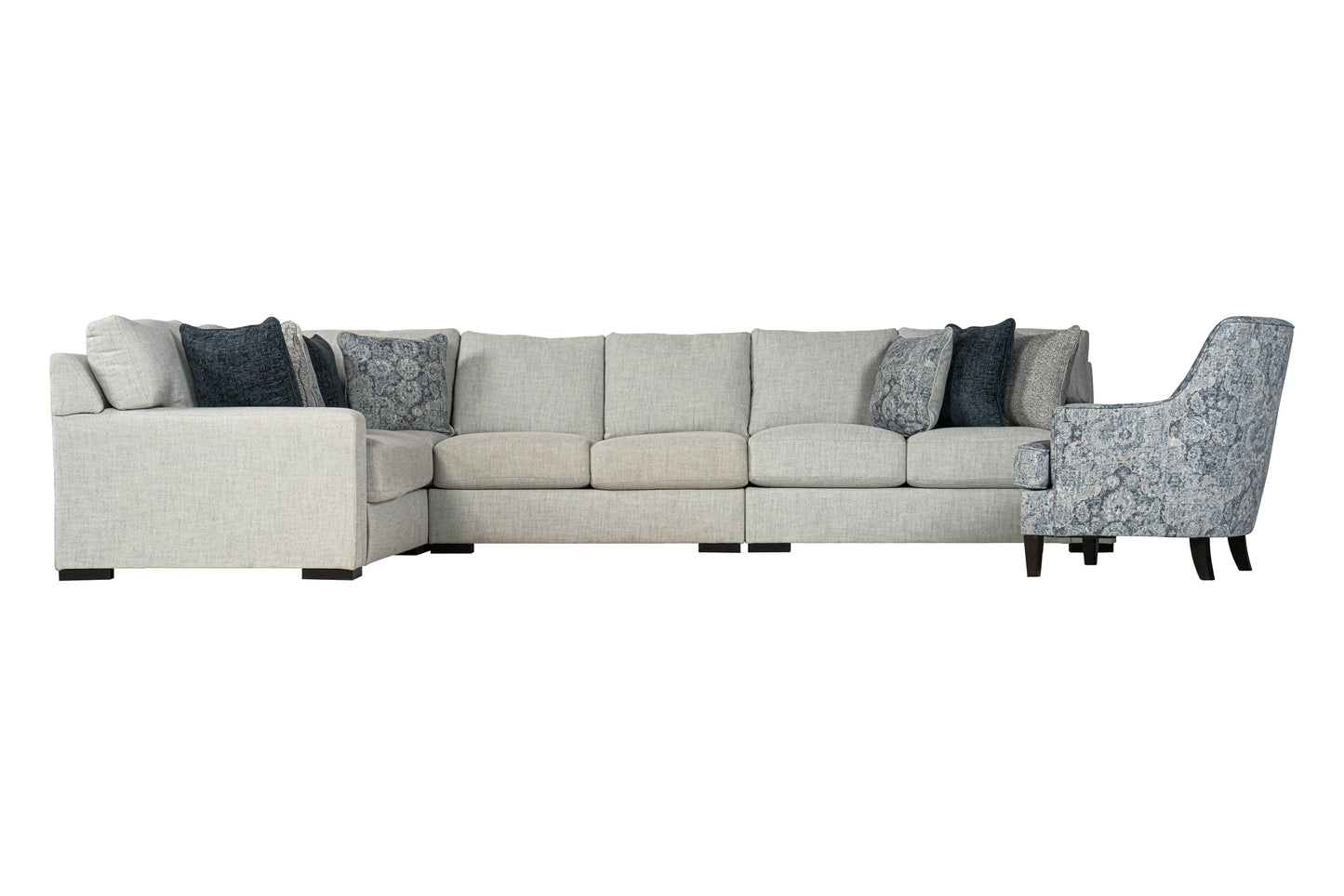 Celeste 4-piece Sectional Sofa Set + Accent Chair