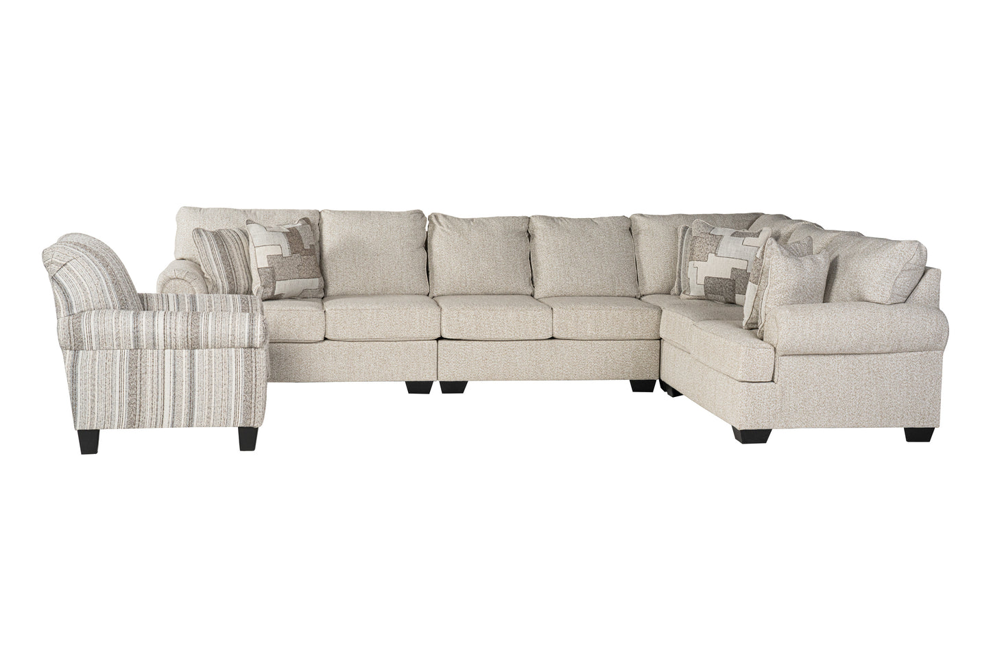 Veloura 4-piece Sectional Sofa Set + Accent Chair