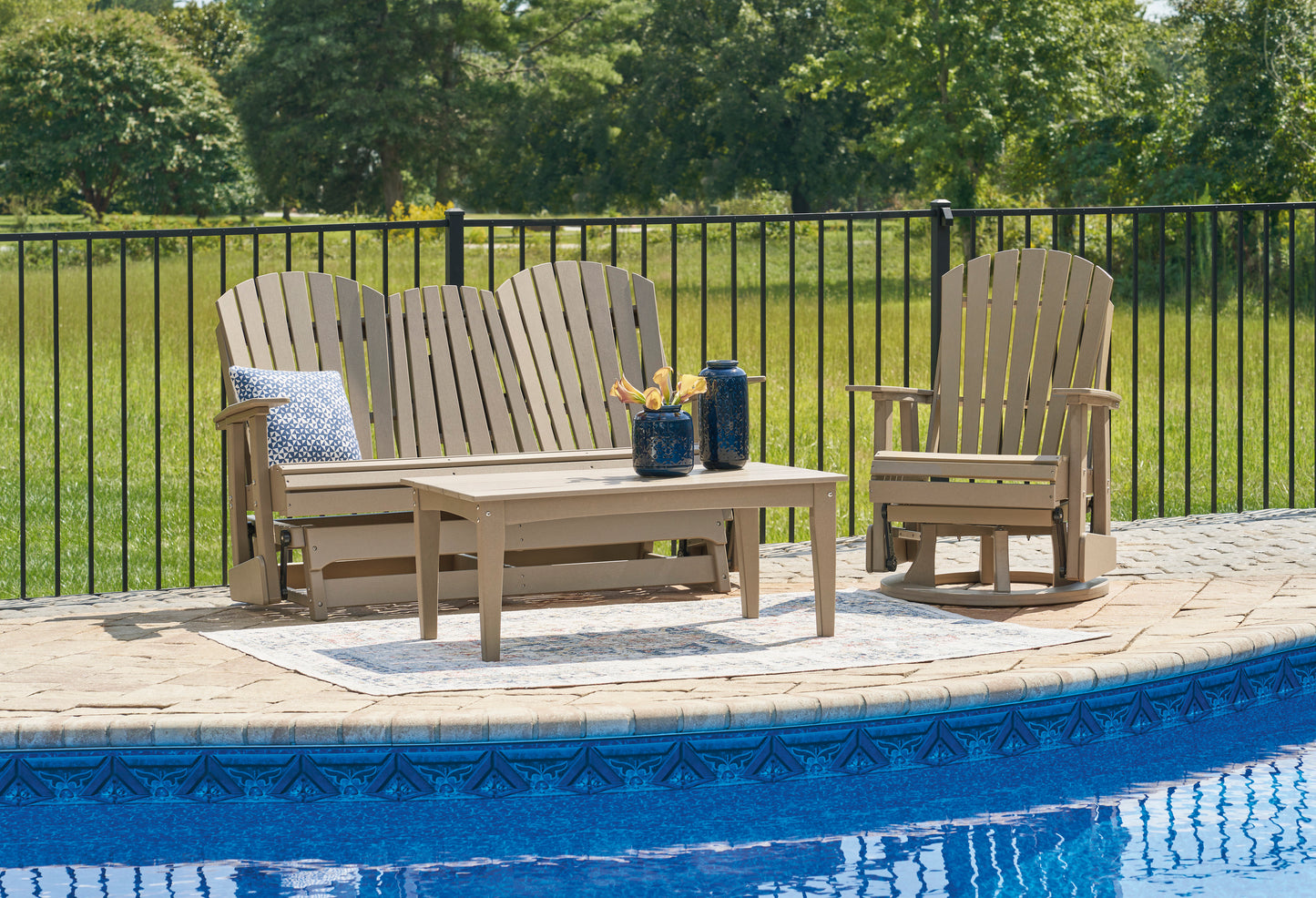 Hyland Wave Treasure Glider Loveseat