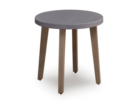 Francis Beach Round End Table