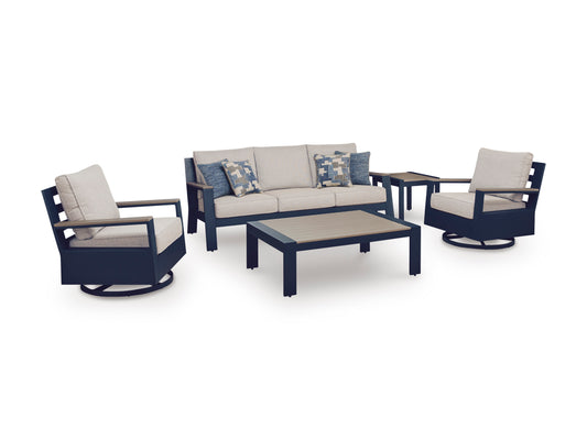 Mabry Shores Outdoor Sofa Set With Cocktail Table & End Table