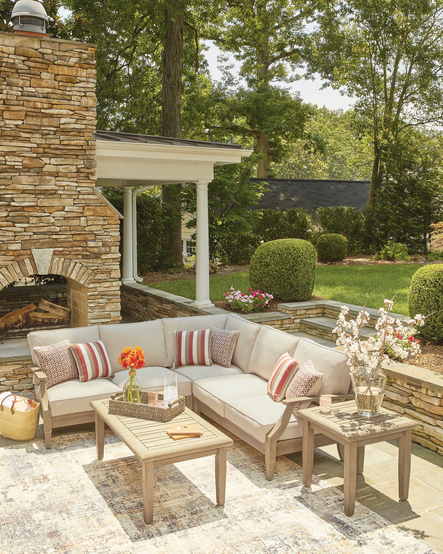 طقم كنب زاوية خارجي كلير فيو