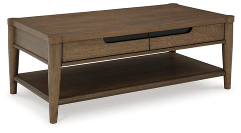 Roanhowe Rectangular Cocktail + 2 end Table