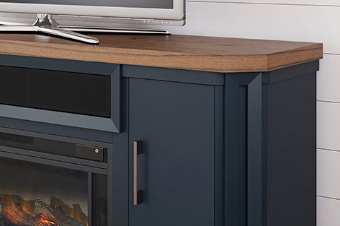 Landocken XL TV Stand w/Fireplace Option