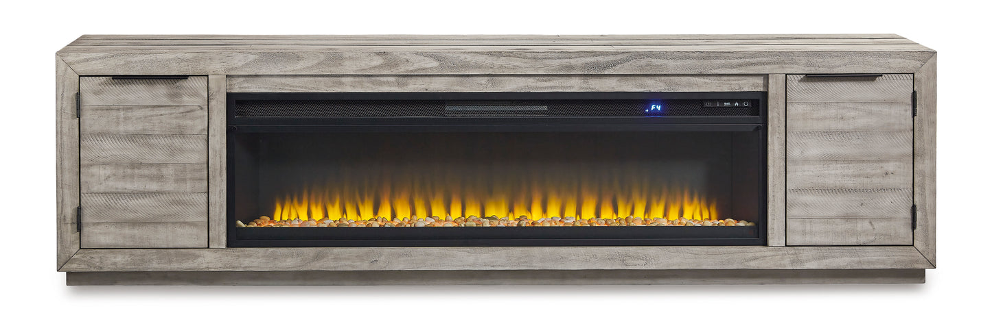 Naydell XL TV Stand With Fireplace Option