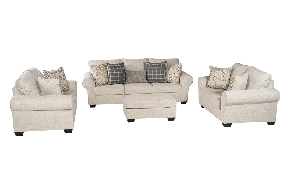 Sofa Set (3+2+2) + Ottoman