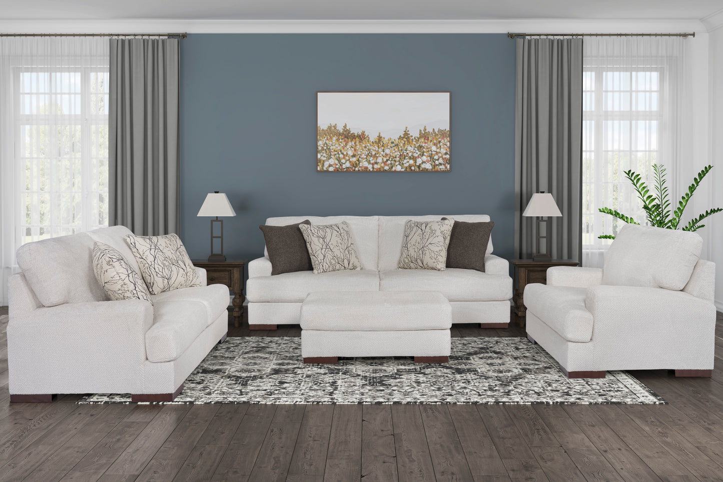 Caretti Sofa Set (3+2+1+ottoman)