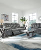 Greely Bend Rec Pwr Sofa With Drop Down Table
