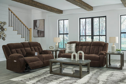 Greely Bend Rec Pwr Sofa With Drop Down Table