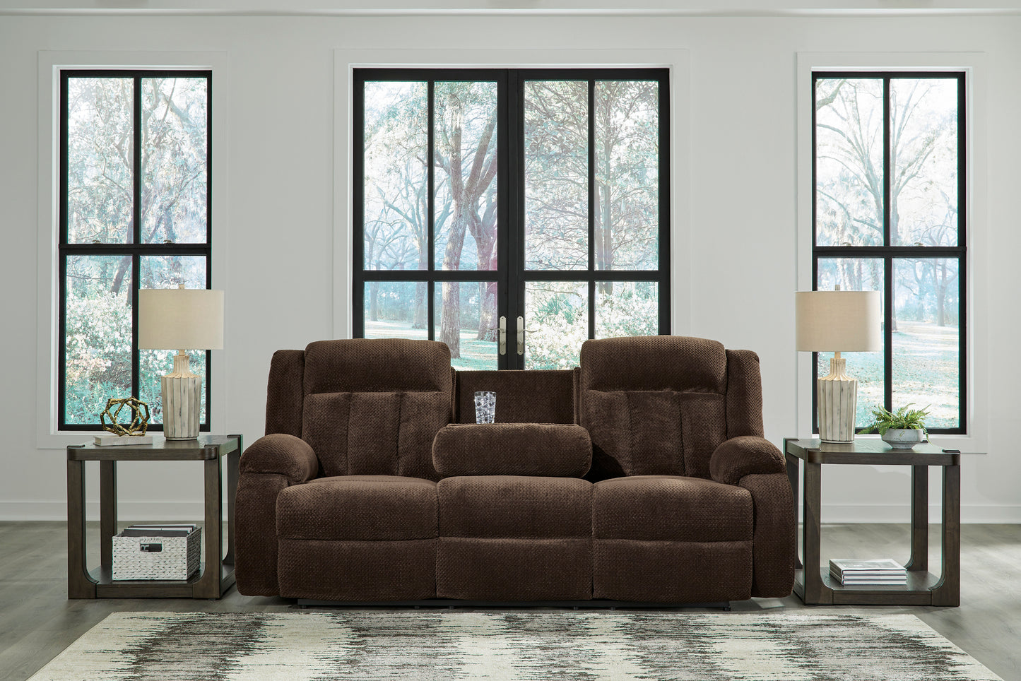 Greely Bend Rec Pwr Sofa With Drop Down Table