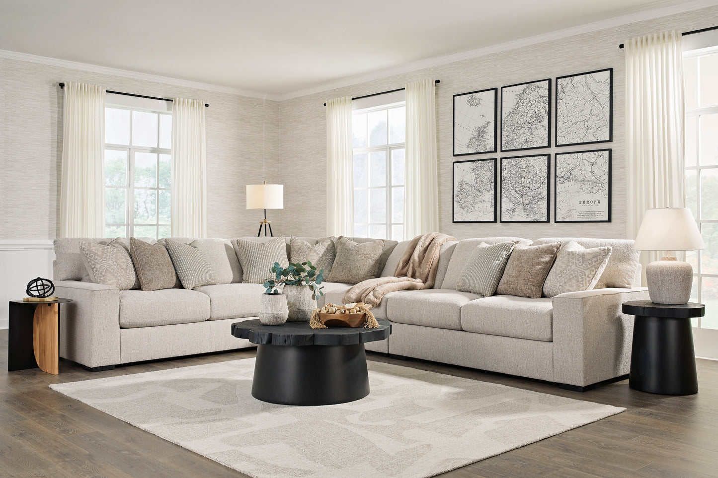 Balltyton 4 piece Sectional Sofa Set