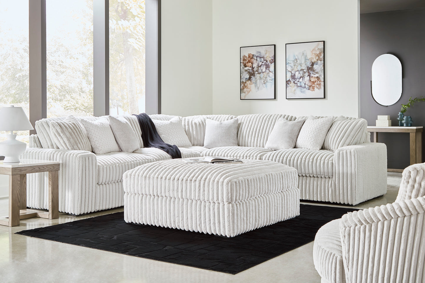 Stupendous 5 piece Sectional Sofa Set