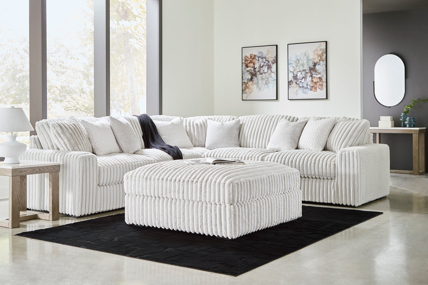 Stupendous 5 piece Sectional Sofa Set