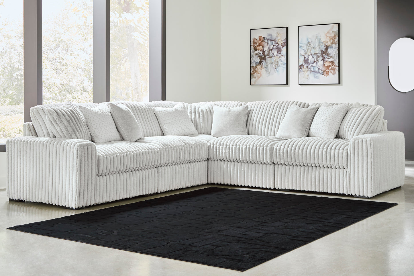 Stupendous 5 piece Sectional Sofa Set