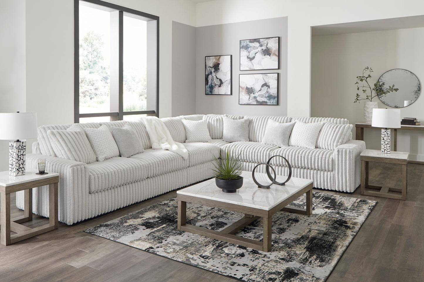 Stupendous 4 piece Sectional Sofa Set