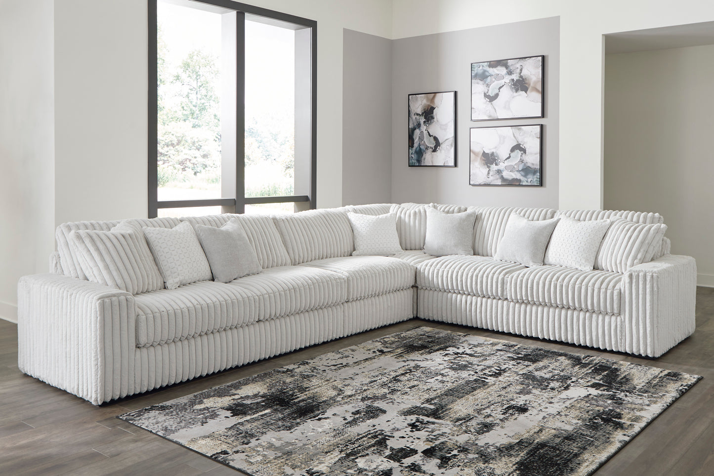 Stupendous 4 piece Sectional Sofa Set