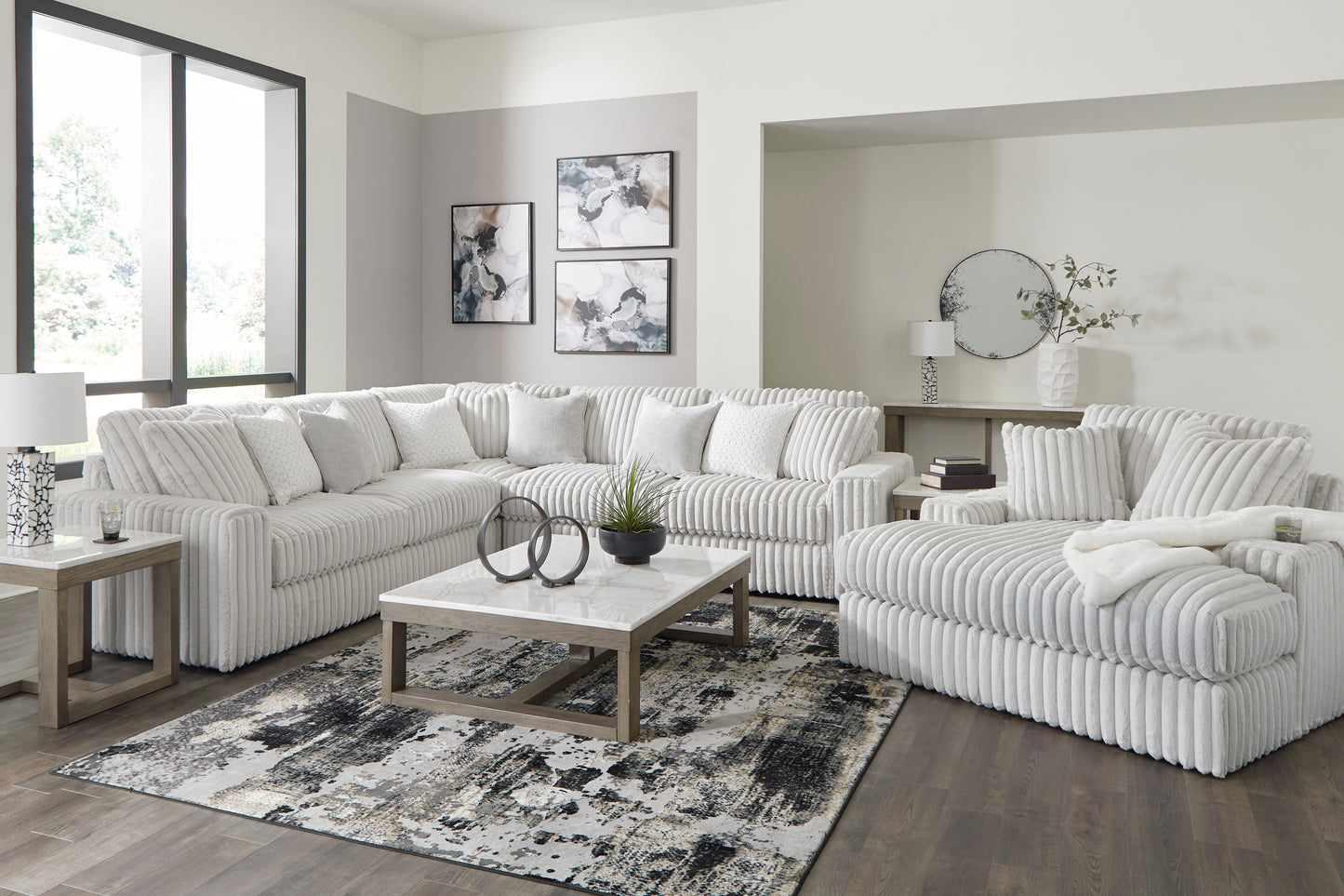 Stupendous 3 piece Sectional Sofa Set
