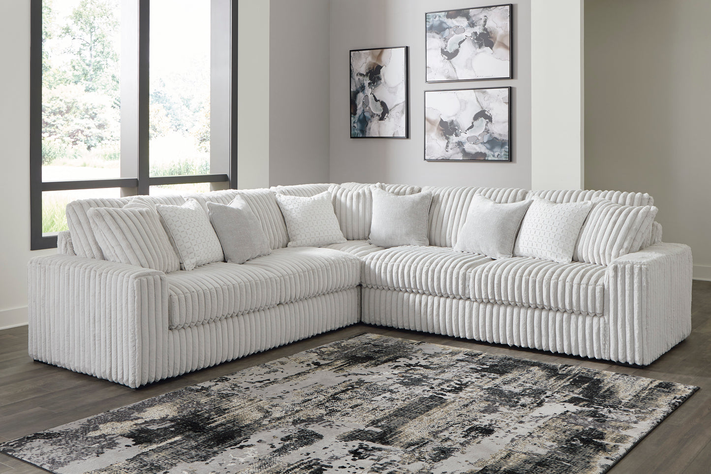 Stupendous 3 piece Sectional Sofa Set