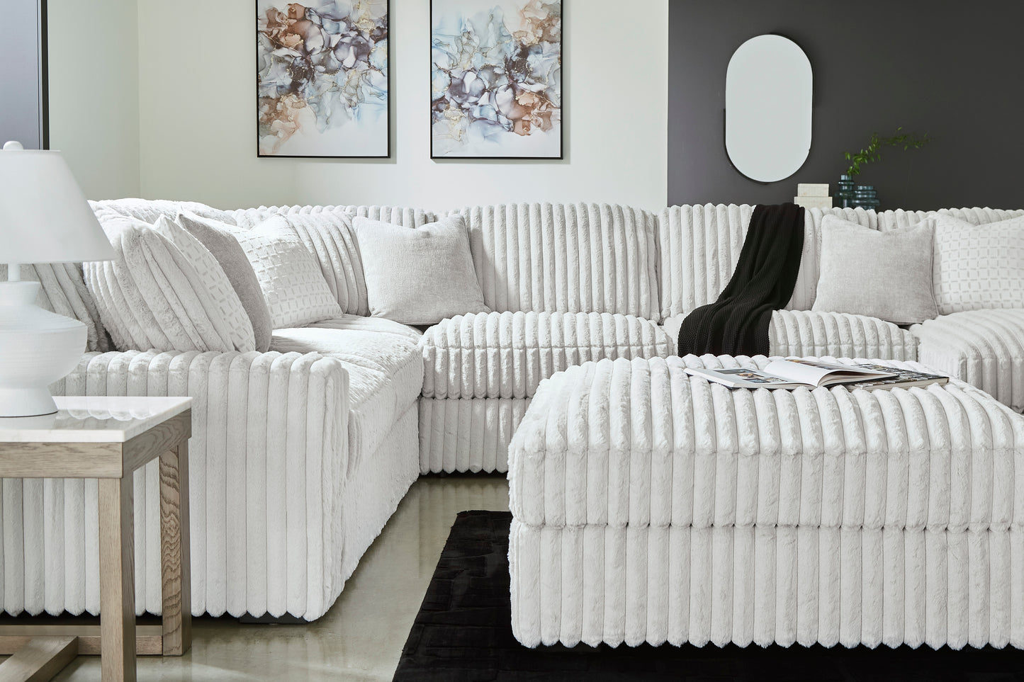 Stupendous 4 piece Sectional Sofa Set