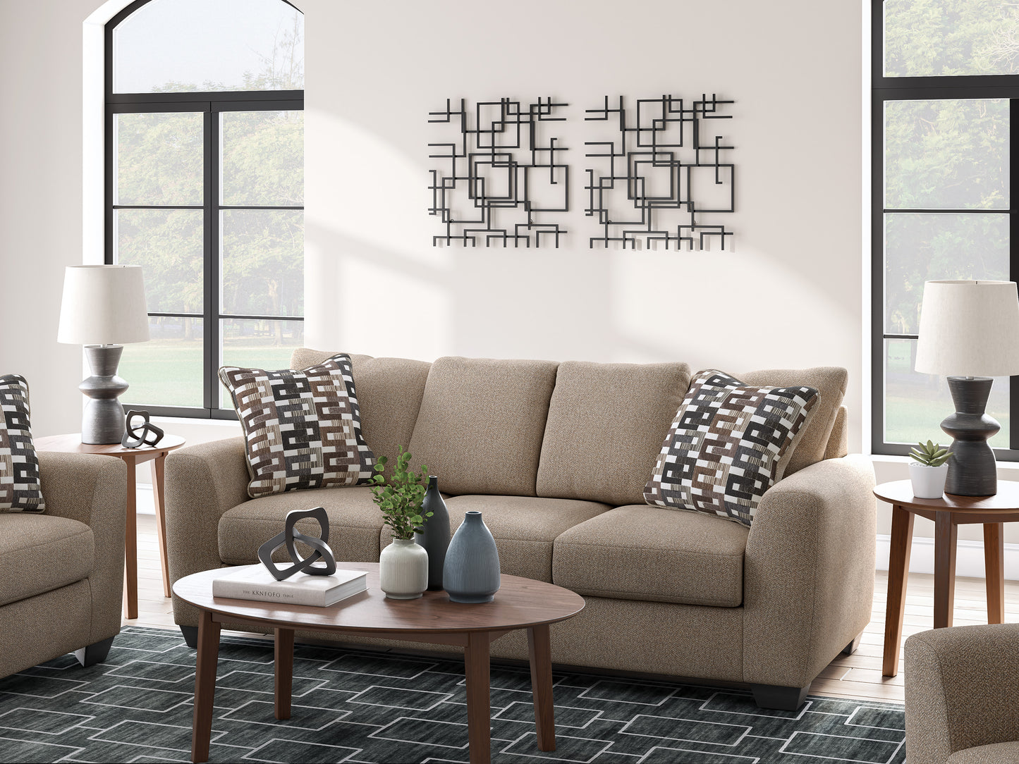 Triston-Peaks Sofa Set (3+2+1)