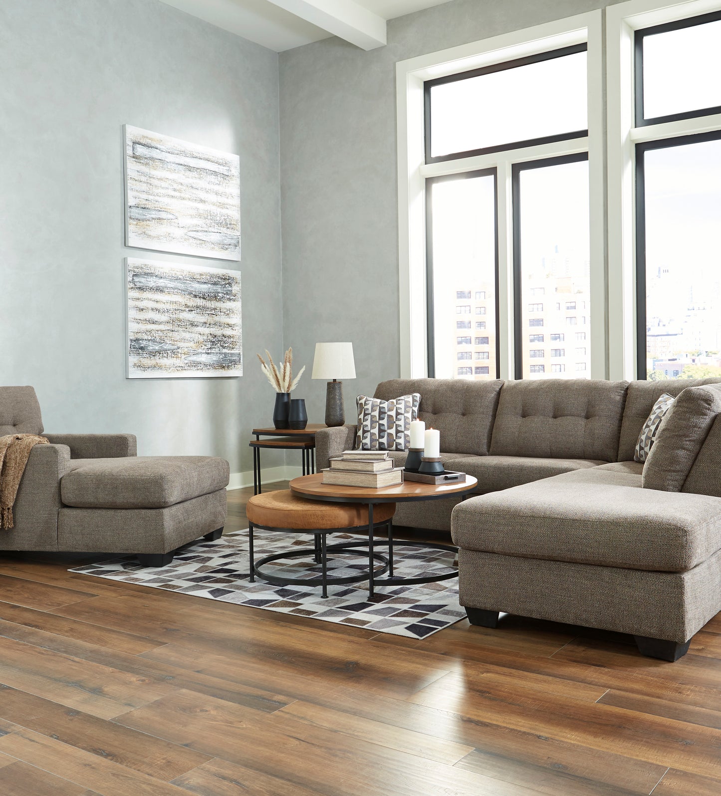 Mahoney  2 Piece Sectional Sofa Set