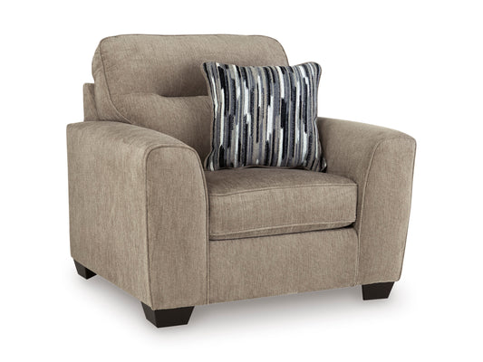 Olten-Mocha Chair and half