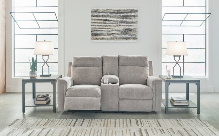 Barnsana Pwr Loveseat With Console