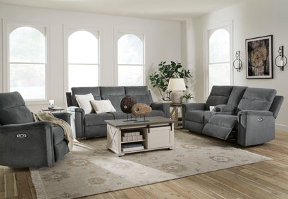 Barnsana Pwr Loveseat With Console
