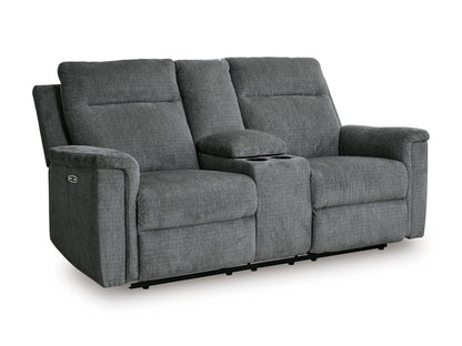 Barnsana Pwr Loveseat With Console