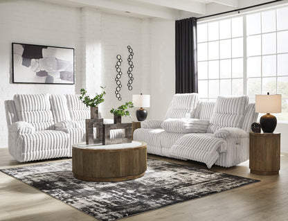 Technique Rec Pwr Sofa With Drop Down Table