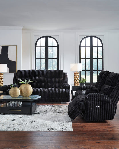 Technique Rec Pwr Sofa With Drop Down Table