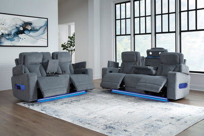 Forest Lake Loveseat With Console With Headrest