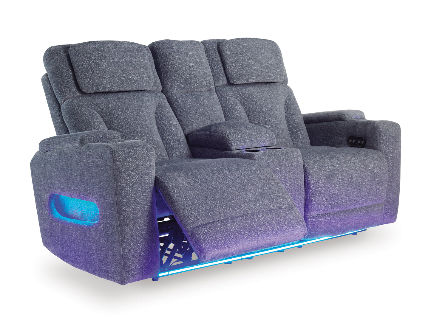 Forest Lake Loveseat With Console With Headrest