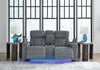 Forest Lake Loveseat With Console With Headrest